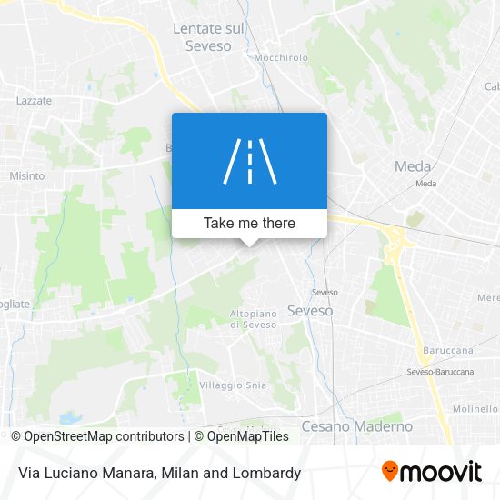 Via Luciano Manara map