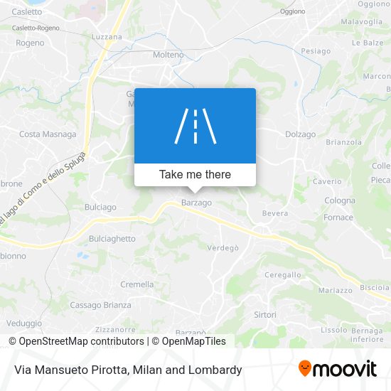 Via Mansueto Pirotta map