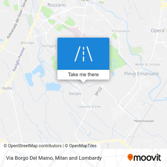 Via Borgo Del Maino map