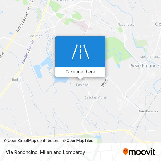 Via Renoncino map