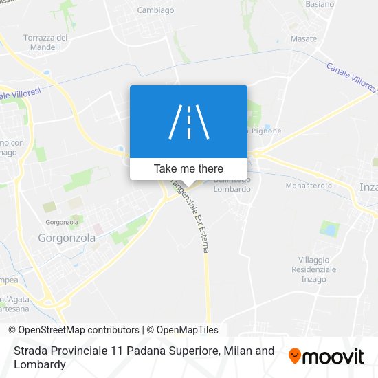 Strada Provinciale 11 Padana Superiore map