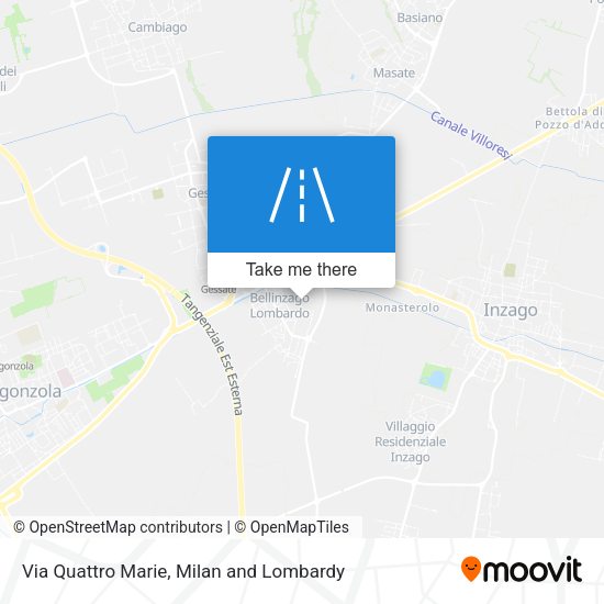 Via Quattro Marie map