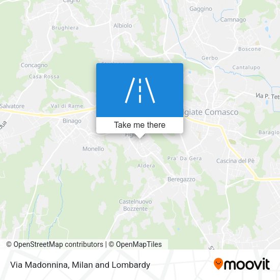 Via Madonnina map