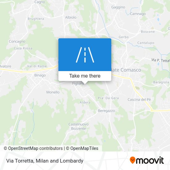 Via Torretta map