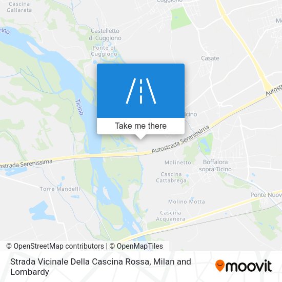 Strada Vicinale Della Cascina Rossa map