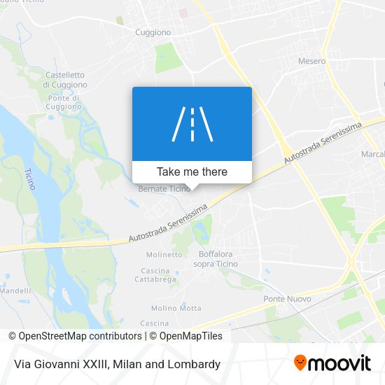 Via Giovanni XXIII map
