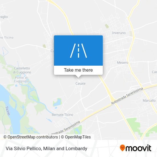 Via Silvio Pellico map