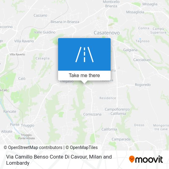 Via Camillo Benso Conte Di Cavour map