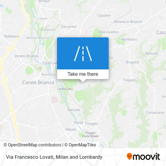 Via Francesco Lovati map