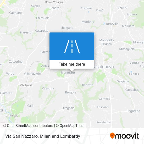 Via San Nazzaro map