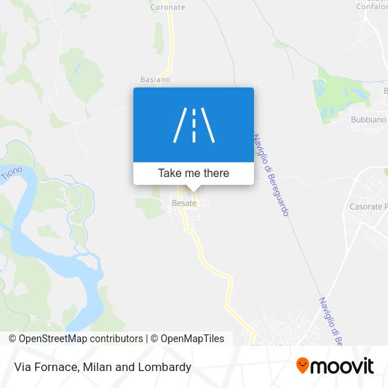 Via Fornace map