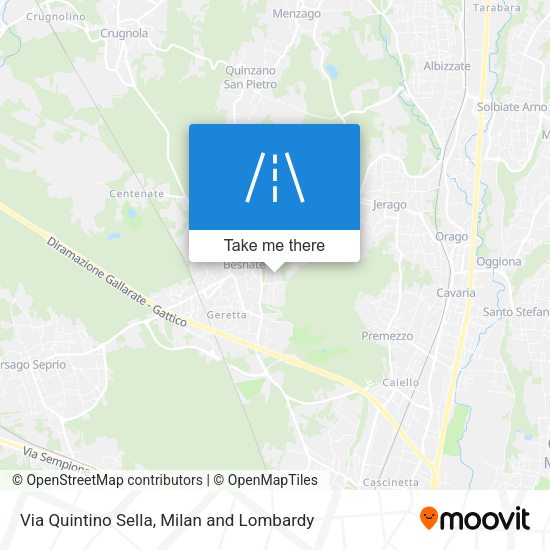 Via Quintino Sella map