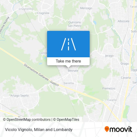 Vicolo Vignolo map