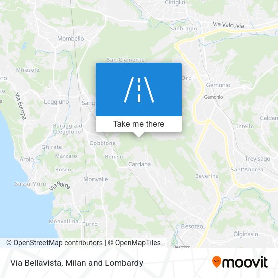 Via Bellavista map