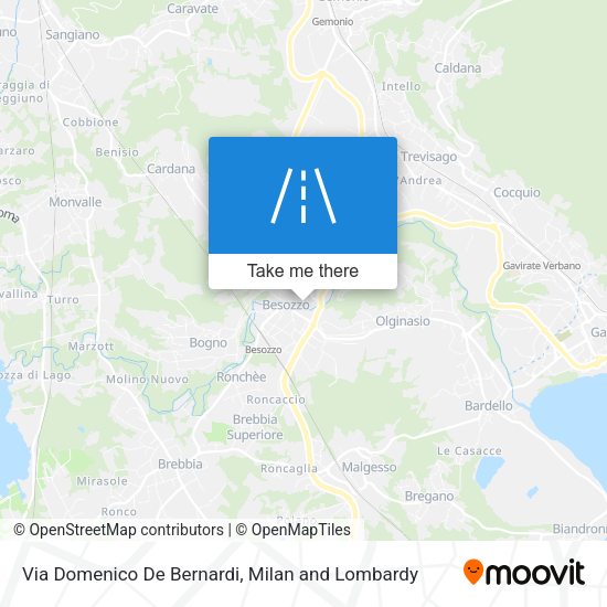 Via Domenico De Bernardi map