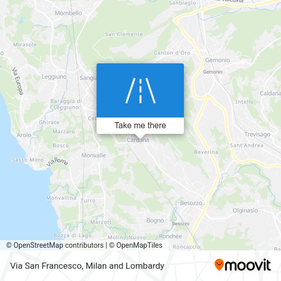 Via San Francesco map