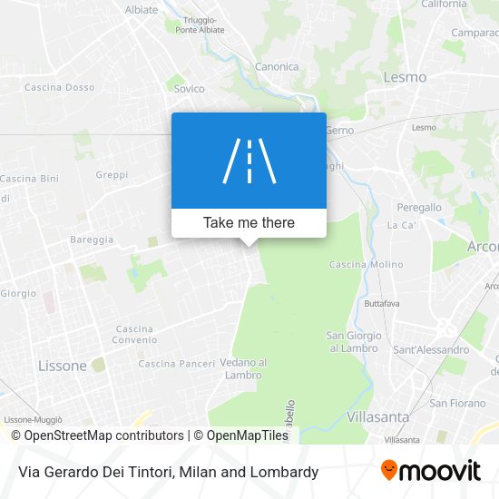 Via Gerardo Dei Tintori map
