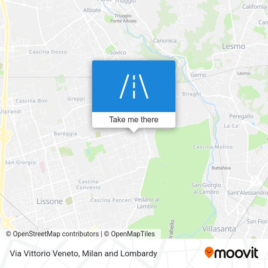 Via Vittorio Veneto map