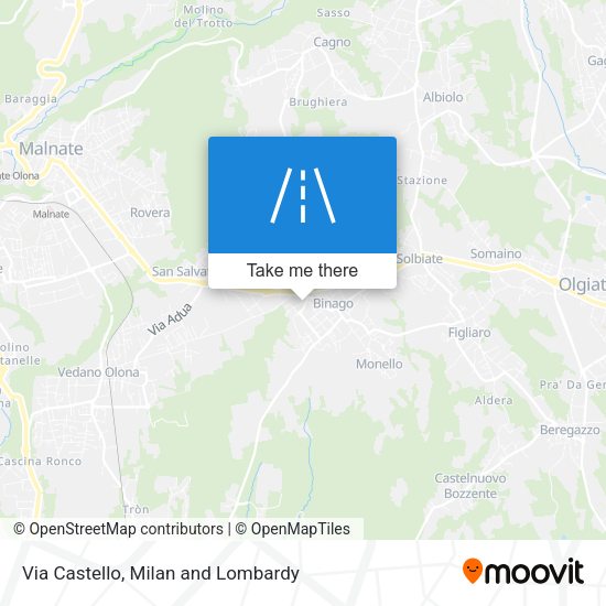 Via Castello map