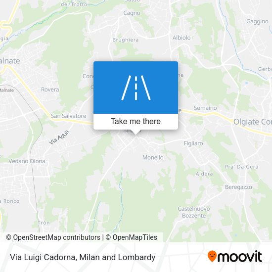 Via Luigi Cadorna map