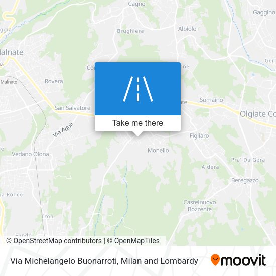 Via Michelangelo Buonarroti map
