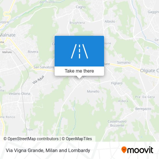 Via Vigna Grande map