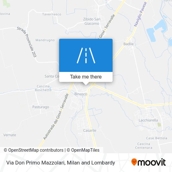 Via Don Primo Mazzolari map