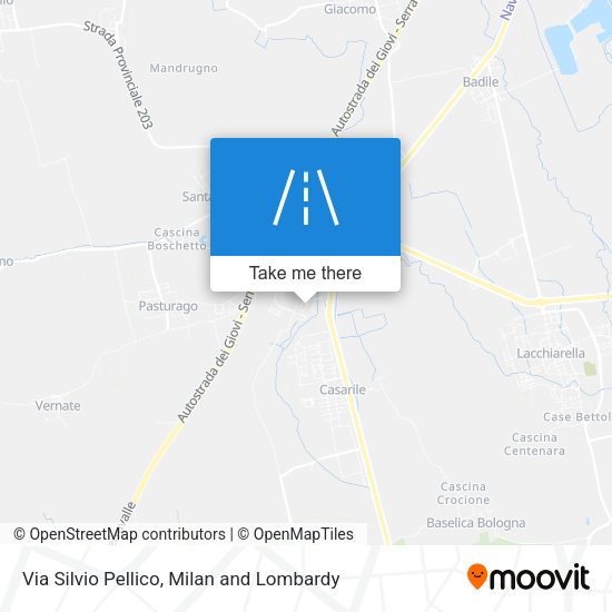 Via Silvio Pellico map