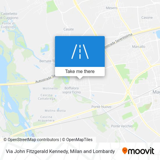 Via John Fitzgerald Kennedy map