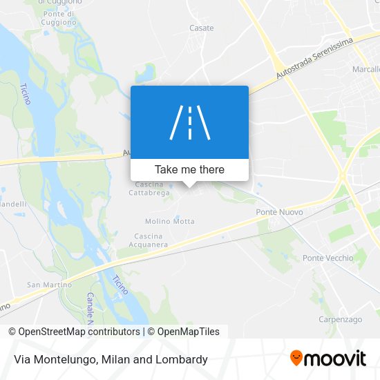 Via Montelungo map