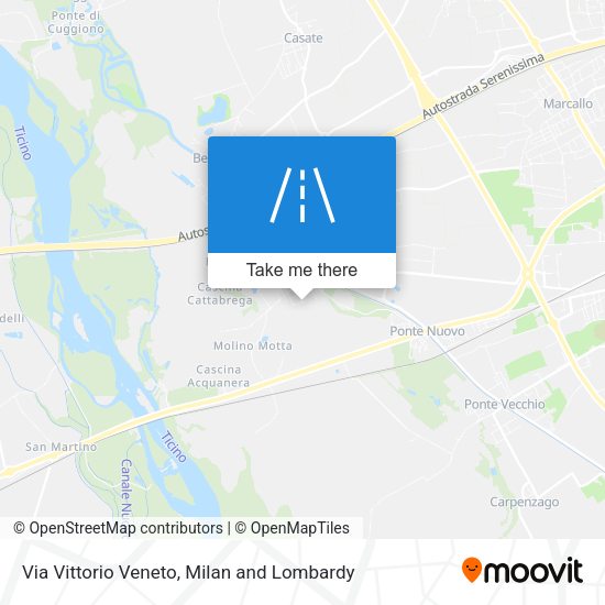 Via Vittorio Veneto map
