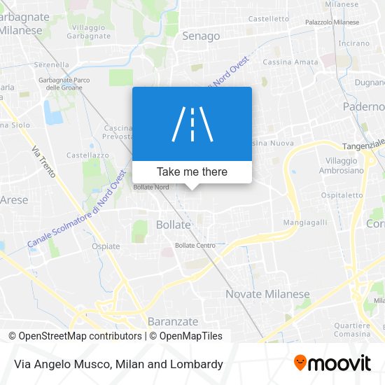 Via Angelo Musco map