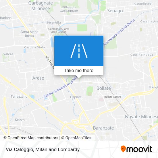 Via Caloggio map