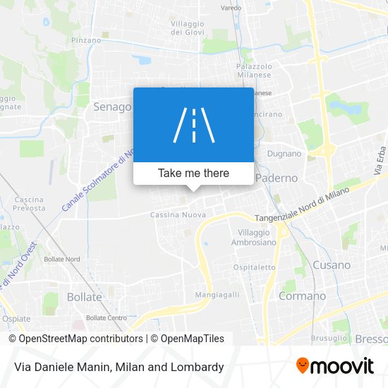 Via Daniele Manin map