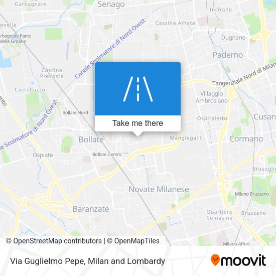 Via Guglielmo Pepe map