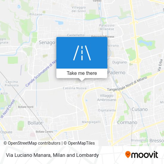 Via Luciano Manara map