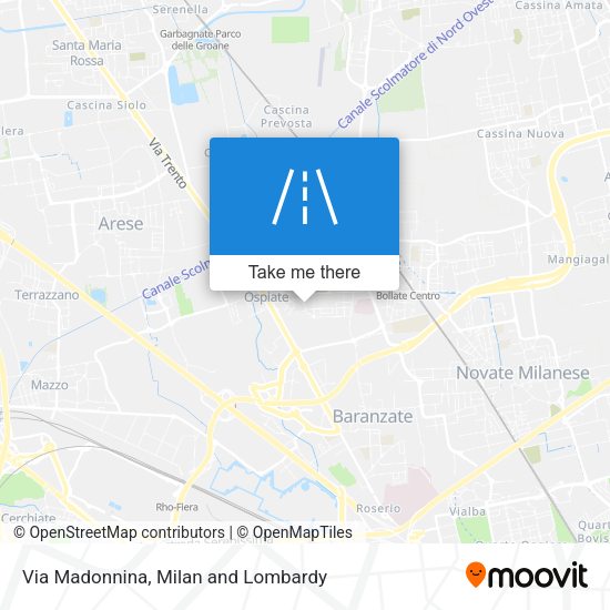 Via Madonnina map