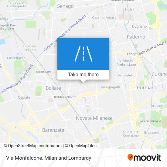 Via Monfalcone map