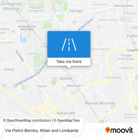 Via Pietro Bembo map