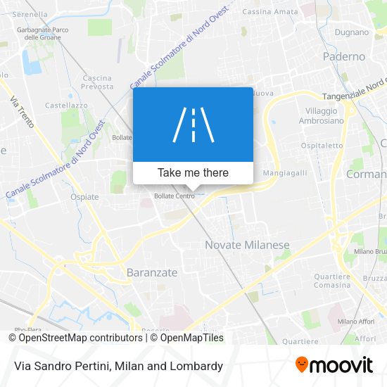 Via Sandro Pertini map