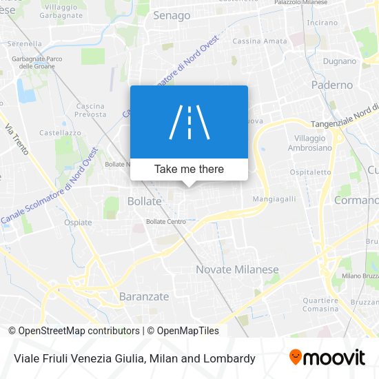 Viale Friuli Venezia Giulia map