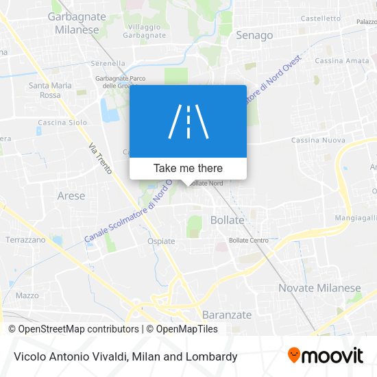 Vicolo Antonio Vivaldi map