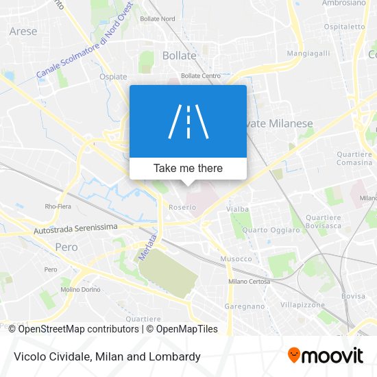 Vicolo Cividale map