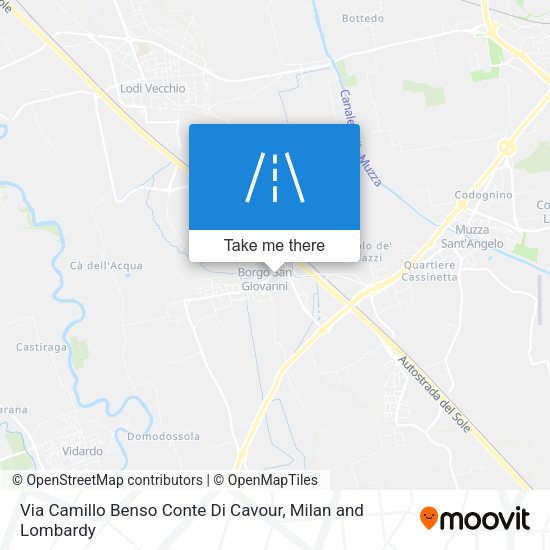 Via Camillo Benso Conte Di Cavour map