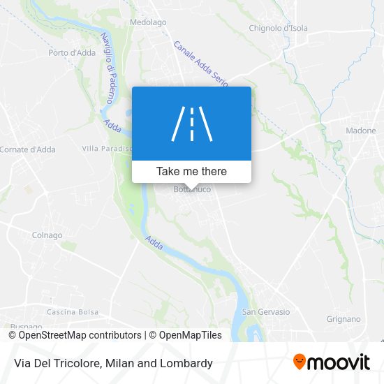 Via Del Tricolore map