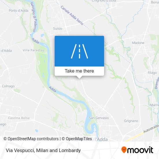 Via Vespucci map