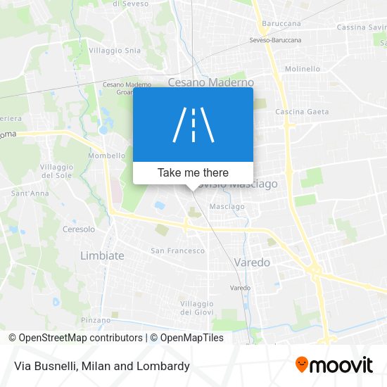 Via Busnelli map