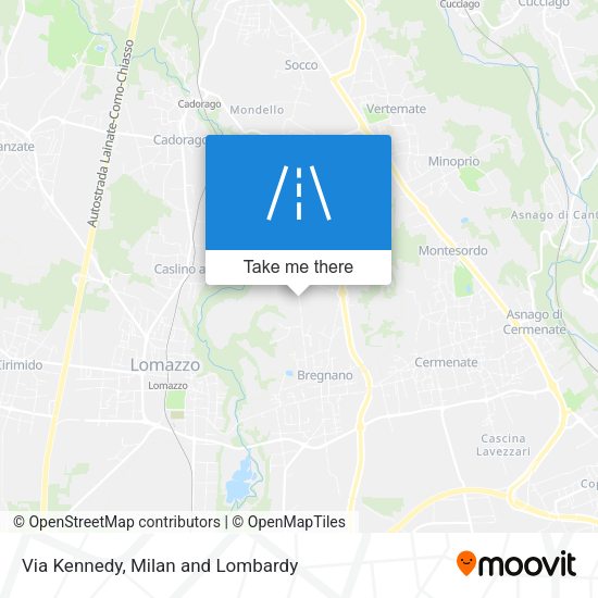 Via Kennedy map