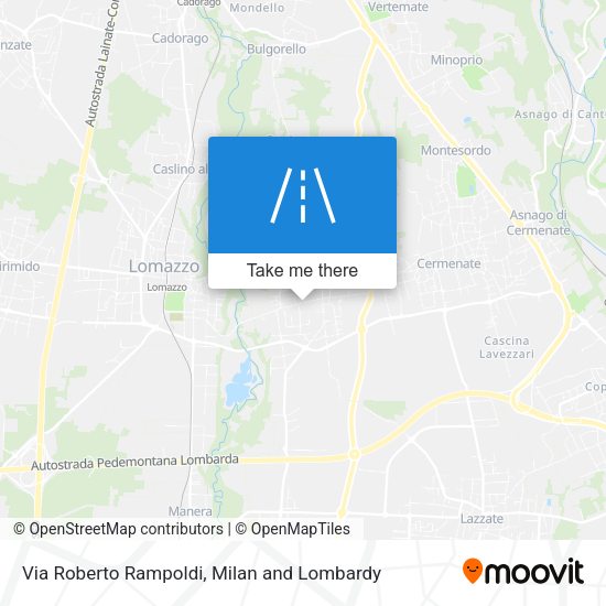 Via Roberto Rampoldi map