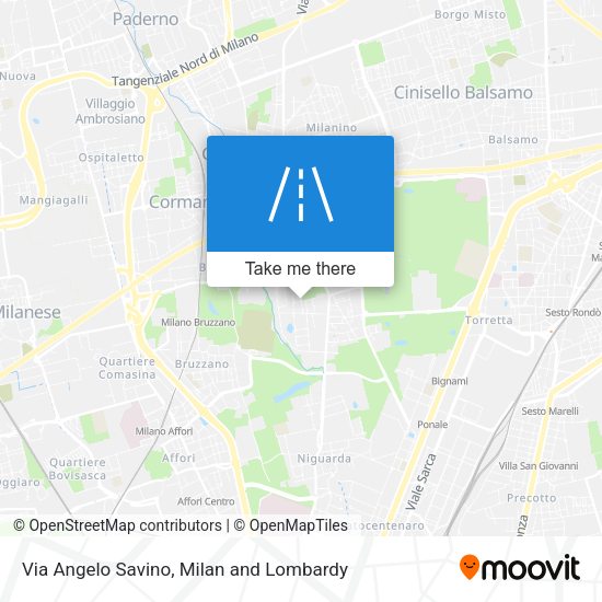 Via Angelo Savino map